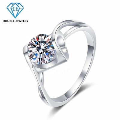 China TRENDY jewelry classic style moissanite band ring for date and wedding ring MR-025 for sale