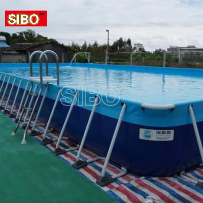 China CE China Supply PVC Water Ball Pool Huge Adult Outdoor Inflatable Water Park Metal Frame Pool Large Above Ground Inflatable for sale