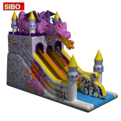 China Inflatable Slide Kindergartens Dinosaur Halloween Theme Castle Amusement Park Equipment Wholesaler for sale