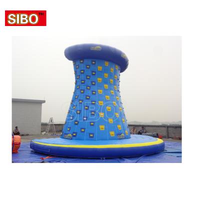 China New Design Manufacturer Giant Kids PVC Inflatable Rock Climbing Wall With Obstacles for sale