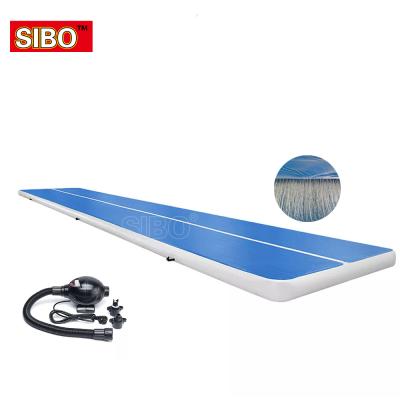 China 20cm Drop Point 4x2x0.2m Gymnastic Air Track Mat Gymnastics Artistic Inflatable Tumbling Air Tumble Track With Air Pump for sale