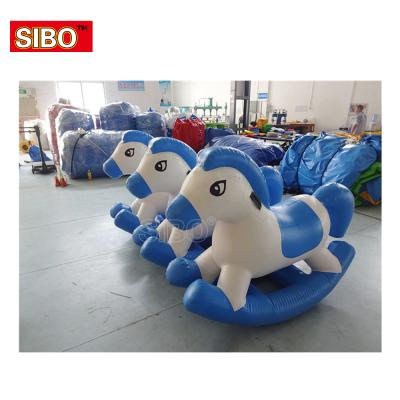 China Ride On The Cycle Toy Inflatable Toy Horse Popular Toy Pony Ride Inflatable Rocking Horse for sale