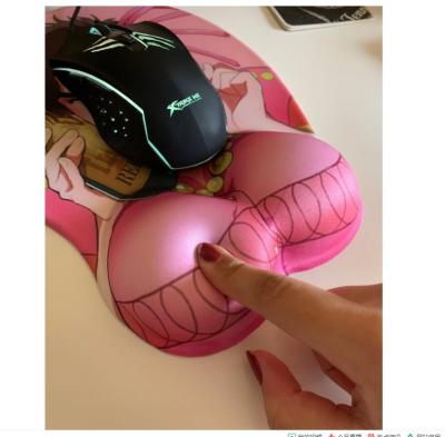 China Custom Sexy Girl Breast Mousepad for sale