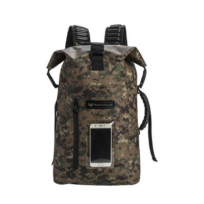 China Water Make Resistant Outdoor Waterproof ODM Design Tpu Dry Bag Yetu Hiking Sport Camouflage Green Backpack for sale