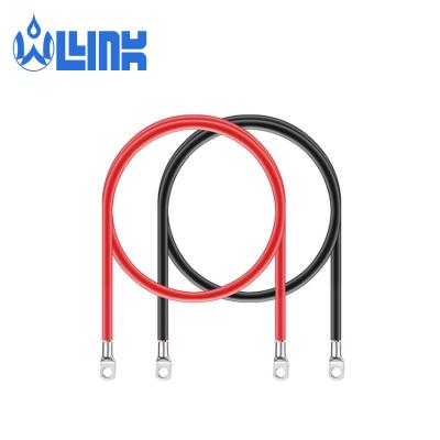 China Industrial High Quality PVC or Rubber Insulated OLINK Wires Battery Red Black Pure Copper Inverter Wires Battery Cable for sale