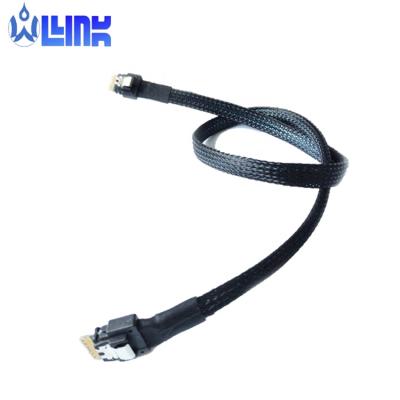 China Slim SFF-8654 Solar Cable to Slim SAS SFF-8654 OLINK CABLE for sale