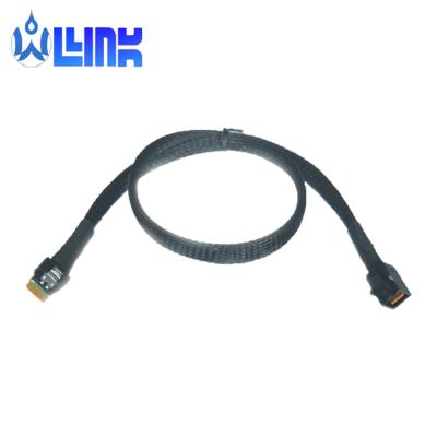 China SFF-8654 Slim SAS Solar Cable to SFF-8643 Mini SAS HD OLINK CABLE for sale