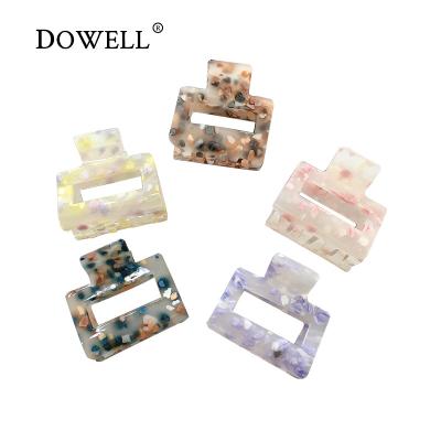 China New Fashion DOWELL Air Quality Cavity Hair Claw Clips Acrylic Hair Clips Korean Female Medium Hair Accessories for sale