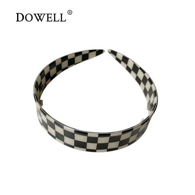 China DOWELL Retro Fashion Korean Simple Cavity Hair Accessories Women Acetate U Headband for sale