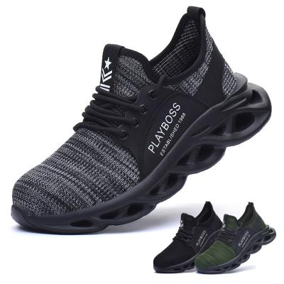 China Men's Fashion Breathable Shoes Light Indestructible Breather Toe Working Safety Shoes Steel Anti-slippery for sale