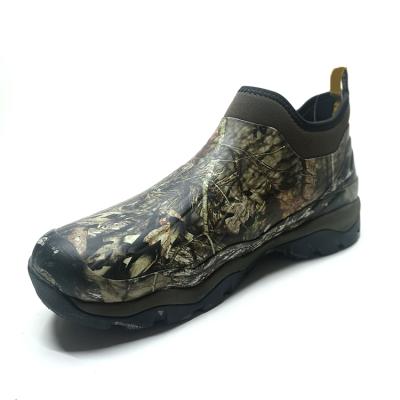 China High Quality EVERGREEN Neoprene Camouflage Short Shoes Rain Hunting Wellies for sale