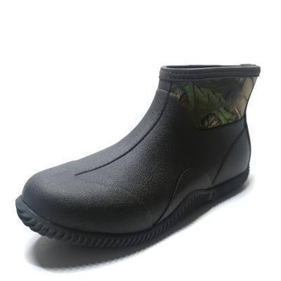 China High Quality Classic Style Neoprene Ankle And Bootie Rain Short Shoes Hunting Rising Fishing Rubber Boots for sale