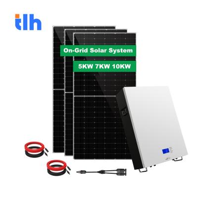 China Home Complete On-Grid Kit Solar Power Water Heater System 10kw Hybrid Solar Power System for sale