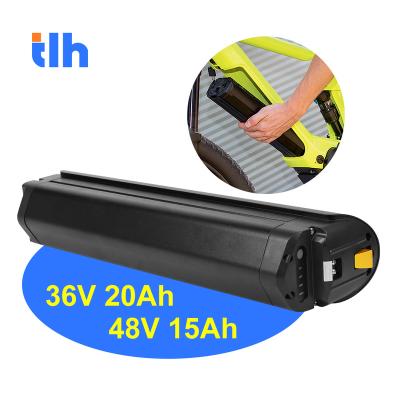 China Bottom Volt 36V 72V Electra 48 20Ah 52V 48V 13Ah Dual Tube Rechargeable 1000W Reention Dorado Lithium Charger Ebikes Battery Pack for sale