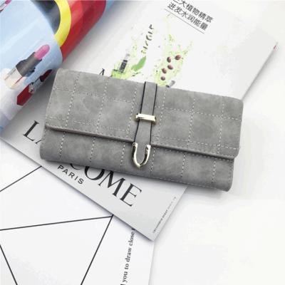 China Anti-theft Female Wallet PU Leather Long Purse Fashion Wallet Women Pinch On Sale for sale