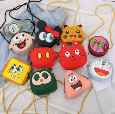 China kidscartoon PU mini fashion shoulder bag children cute cross - body bag boys girls coin purse for sale