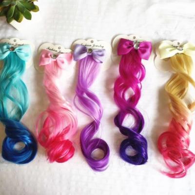 China Fiber Fashion Hairpin For Girls Wig Kids Progressive Change Hair Clip Braided Hair Accessories for sale