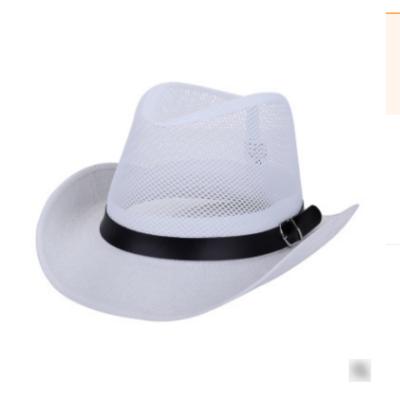 China Summer Sun Barred Male Mid Aged Straw Fedora Hat Sunscreen Panama Hat Fashion Outdoor Sun Hat for sale