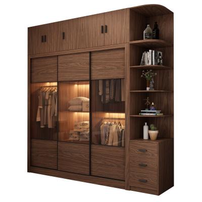 China (Others) Hot Sale Adjustable Modern Customized Bedroom Sliding Door Storage Cabinet Organizer Wardrobes for sale