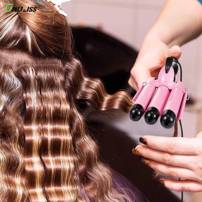 China Hot Selling Professional Ceramic Iron Machine Curling Hair Crimper With Tip Anti Scalding Insulated Hair Curler for sale