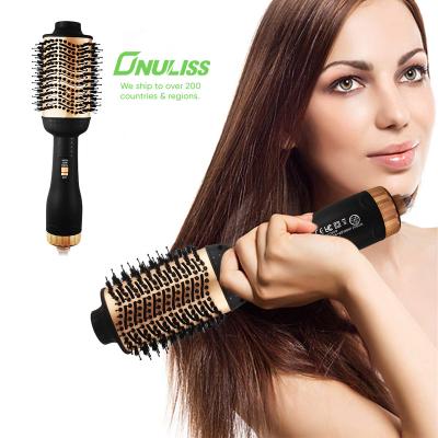 China Professional Household Hair Styling Brush 3 in 1 Unique Blow Dryer and Styler Hair Dryer Brush for sale