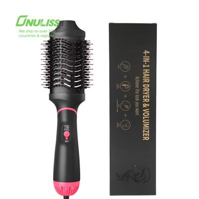 China Ionic 5 in 1 Professional Hot Air Round Head Sweep Multifunctional Styler Hair Blow Dryer Brush for sale