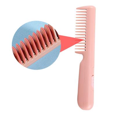 China Nondisposable Electric Heat Nondisposable Electric Butterfly Straightener Hair Comb Women Hot Comb for sale