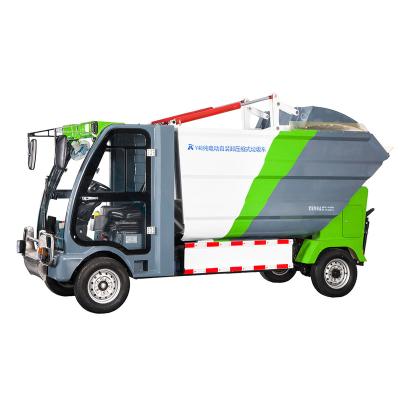 China ART-Y45 Hotel Control Durable Four Wheel Barrel Waste Cleaning Rotating Truck for sale