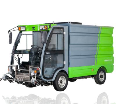 China Hotels ART Q9 Electric Street Water Cleaning Machine Road Washing Truck for sale