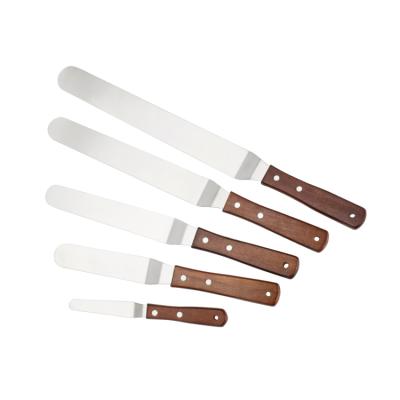 China Amazon Viable Hot Sale Kitchen Tool Kits Metal Stainless Steel Home Cake Icing Spatula Cream Spatula Tool for sale