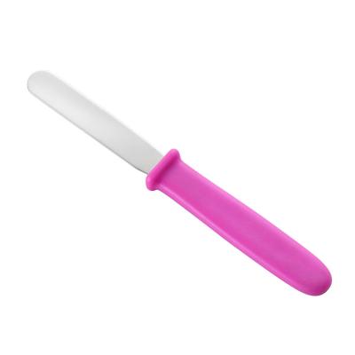 China Sustainable fruit handle stainless steel butter spreader cream toolsPlastic butter knife for sale