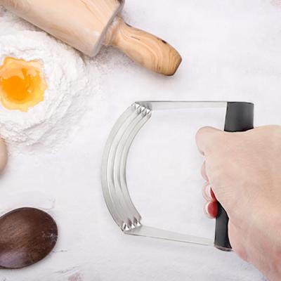 China Durable Heavy Duty Stainless Steel Blades Dough Mixer and Universal Cutter Pastry Cutter Bench Baking Scraper for sale