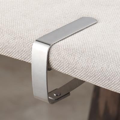 China Stocked Maker Picnic SS Metal Stainless Steel Cover Tablecloth Holds Kitchen Tablecloth Staples for sale