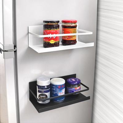 China 2021 Hot Selling Magnetic Fridge Shelf Kitchen Fridge Stand Convenient Magnetic Fridge Organizer Side Viable for sale