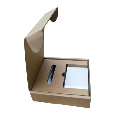 China Recycled Materials Customized Logo Corrugated Mailer Carton Boxes With Corrugated Cardboard Inserts for sale