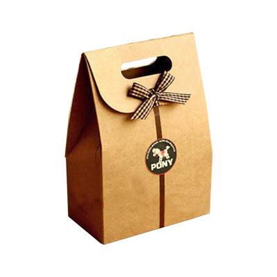 China Recyclable Customized Luxury Brown Kraft Paper Gift Bags for sale