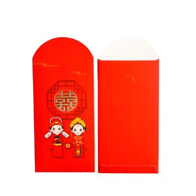 China Custom Red Logo Printing Chinese New Year Gift Envelope Package for sale