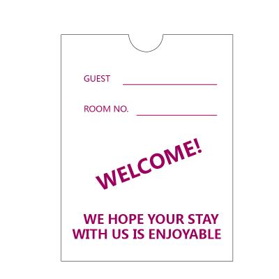 China Hotel Key Card Envelope Customized Logo Printed Hotel Key Card Envelopes for sale