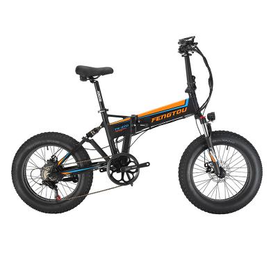 China Fat tire electric bike 20inch aluminum alloy 48v10.5ah lithium battery 48v750w electric motor folding bike for sale