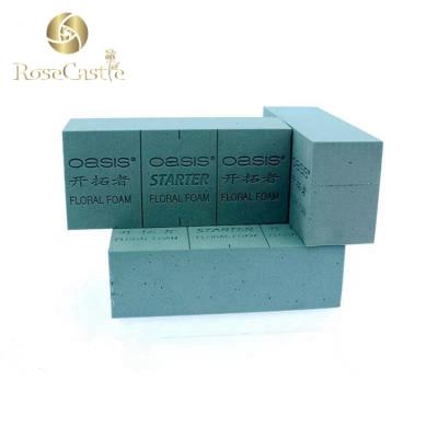 China Environmental Protection Green Premium Oasis Foam Brick Floral Flower Mud For Gift Box for sale