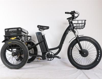 China 2021 Passenger 26 Inch Three Wheel Electric Bicycle Tianjin Tricycle With Basket for sale