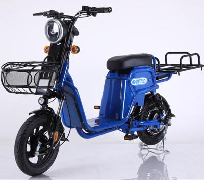 China 2021 new style ZP14 inch multi-function lithium battery electric bicycle with fast pizza delivery food box bag for sale