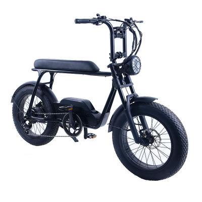 China Super Big Motor 500w MTB Big Tire Mountain Fat Tire Lithium Battery Electric Bicycle Carbon Steel for sale