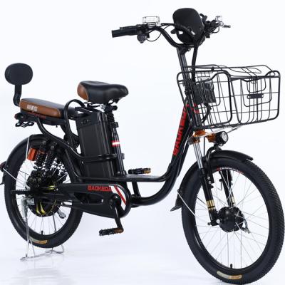 China High Quality Stable Steel Frame City Steel Commuter Electric Bike with Environmental Friendly Long Life Li-ion Battery for sale