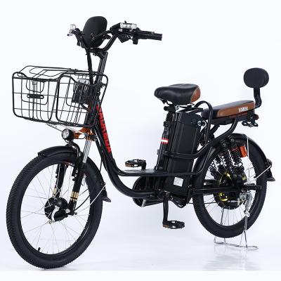 China Carbon Steel Other 2021 New 48V Men's Electric Bicycle E Bike City Full Suspension Ebike China For Adult Max Charger OEM Motor Hub for sale