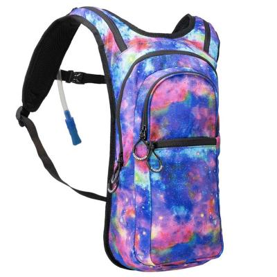 China Waterproof promotional fantasy rave holographic laser hydration backpack for sale