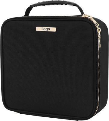 China Fashion Custom Large Capacity Makeup Bag Professional Cosmetic Organizer for Travel with Adjustable Compartments for sale