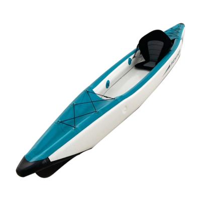 China Good Quality Fishing Kayak Single Seater PVC Inflatable Kayak Fishing Sit On Top Kayak For Sea Ocean River Whitewater Canoe Kayak Boat for sale