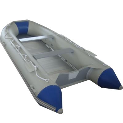 China Leisure Sport Vulcanize Classic Fiberglass Rigid Hull Inflatable Boat With Good Quality for sale