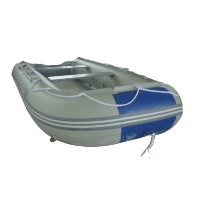 China Leisure Sport Vulcanize To Peep Rigid Hull Fiberglass Inflatable Boat With Outboard Engine for sale